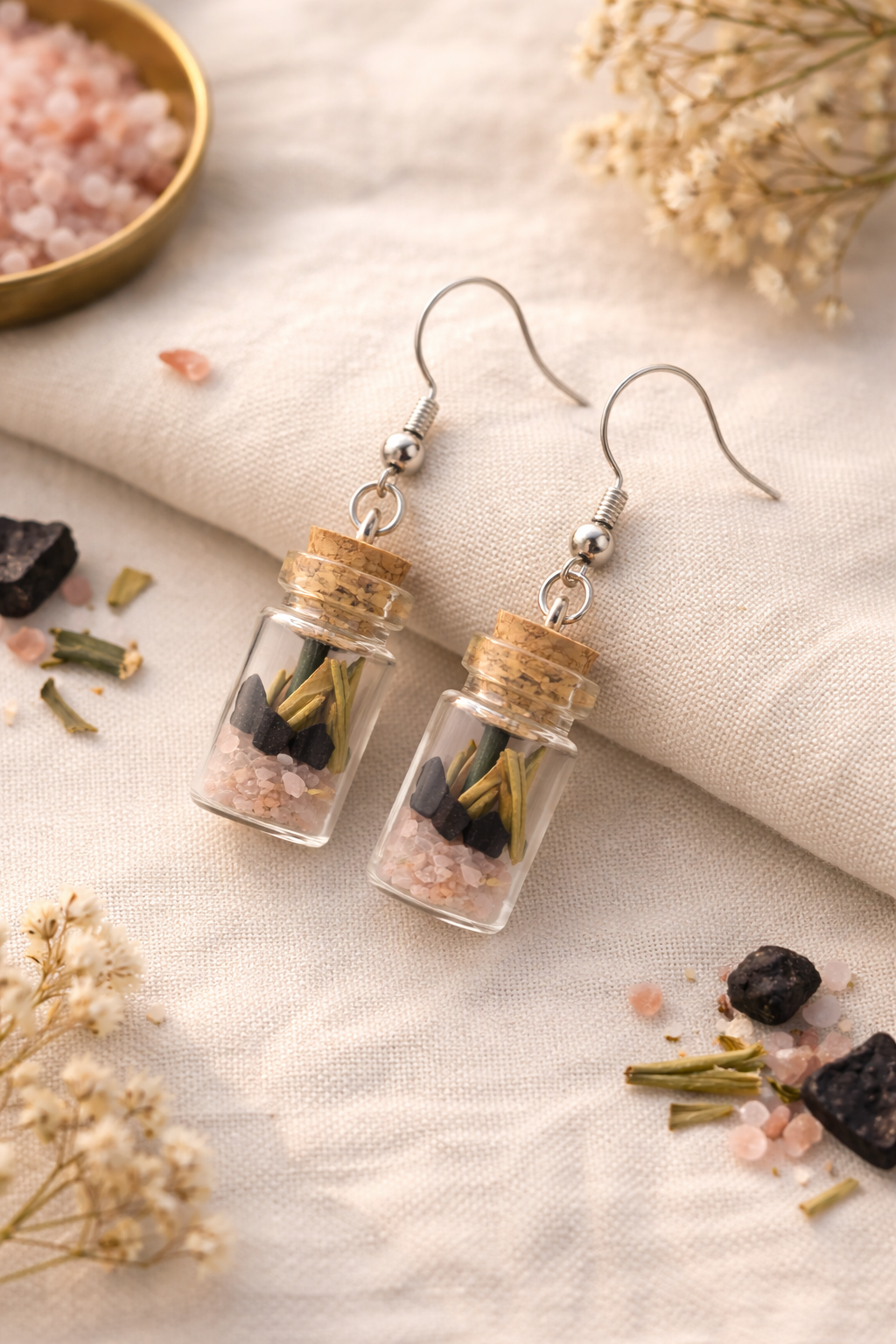 Banishing Spell Jar Earrings