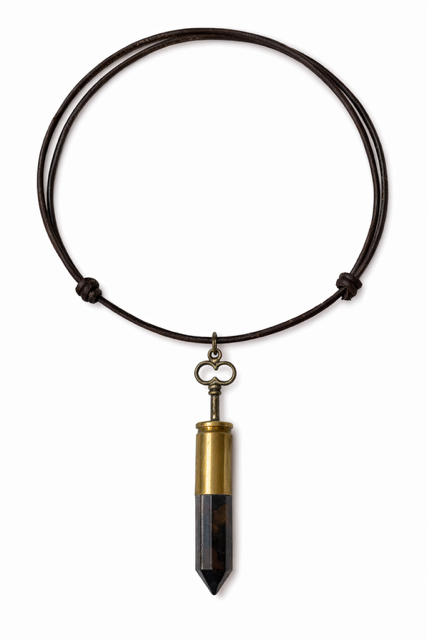 Crystal Hunter Necklace | 9mm Brass Tiger’s Eye