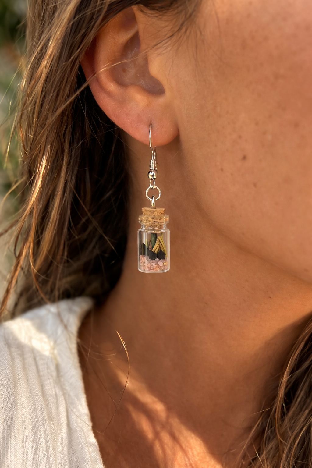 Banishing Spell Jar Earrings