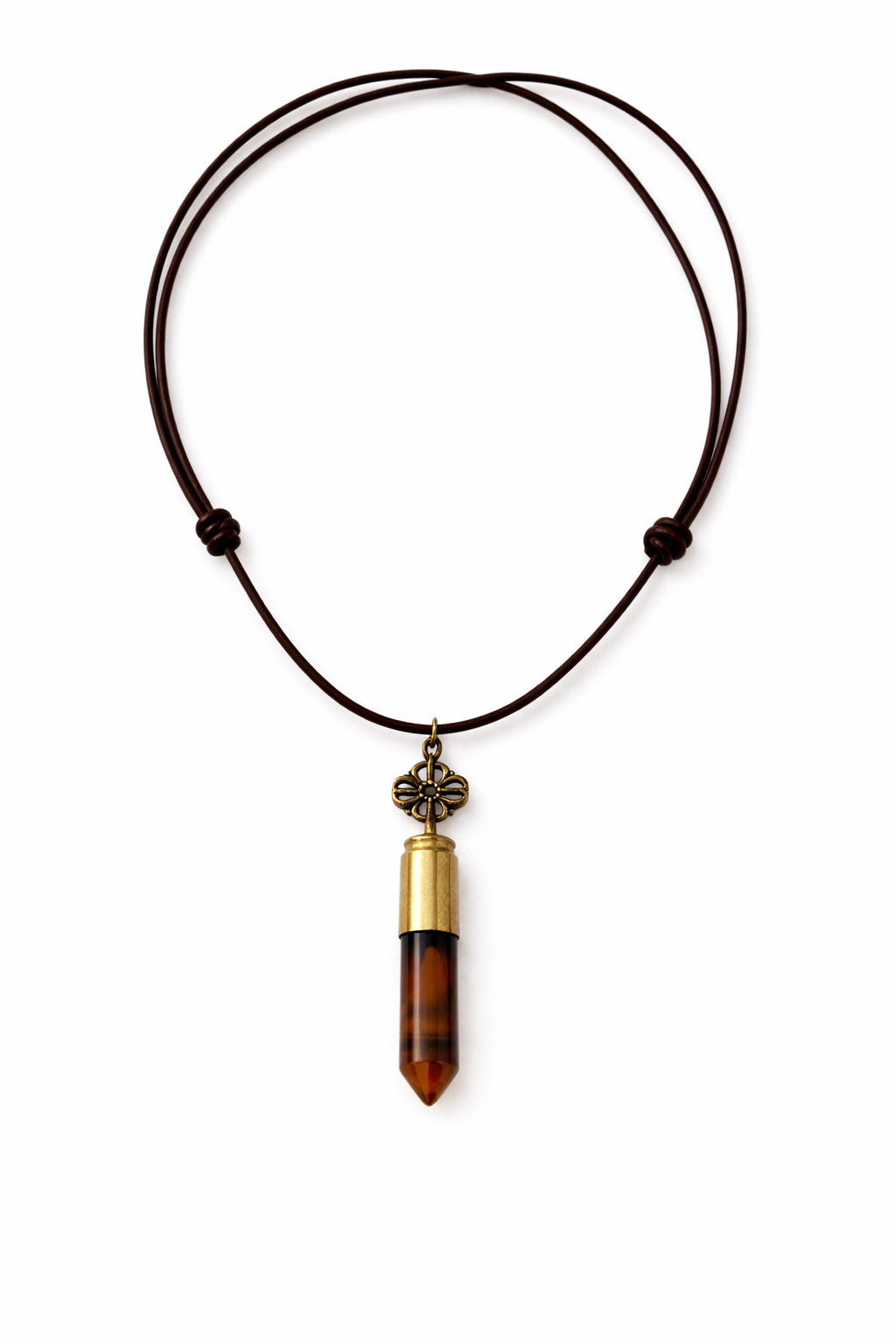Crystal Hunter Necklace | 9mm Casing + Natural Crystal